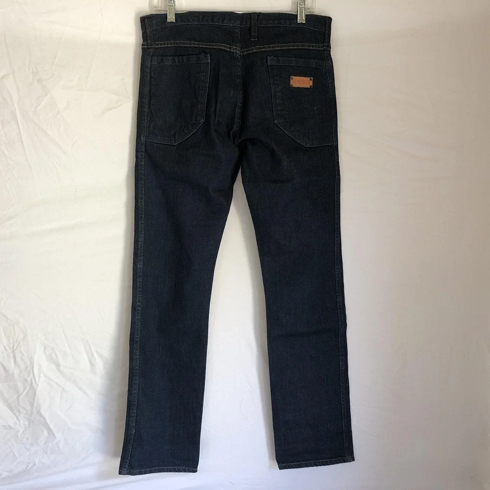 BLKSMTH Jeans Mens 31x34 Blue Selvage Regular Roger Straight Leg Cone Denim USA